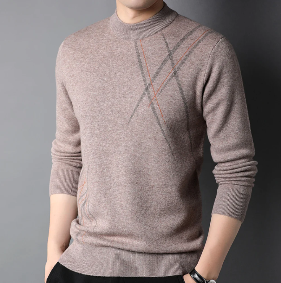 Soft Classic Men’s Crew Sweater – Slim Fit, Wool, Everyday
