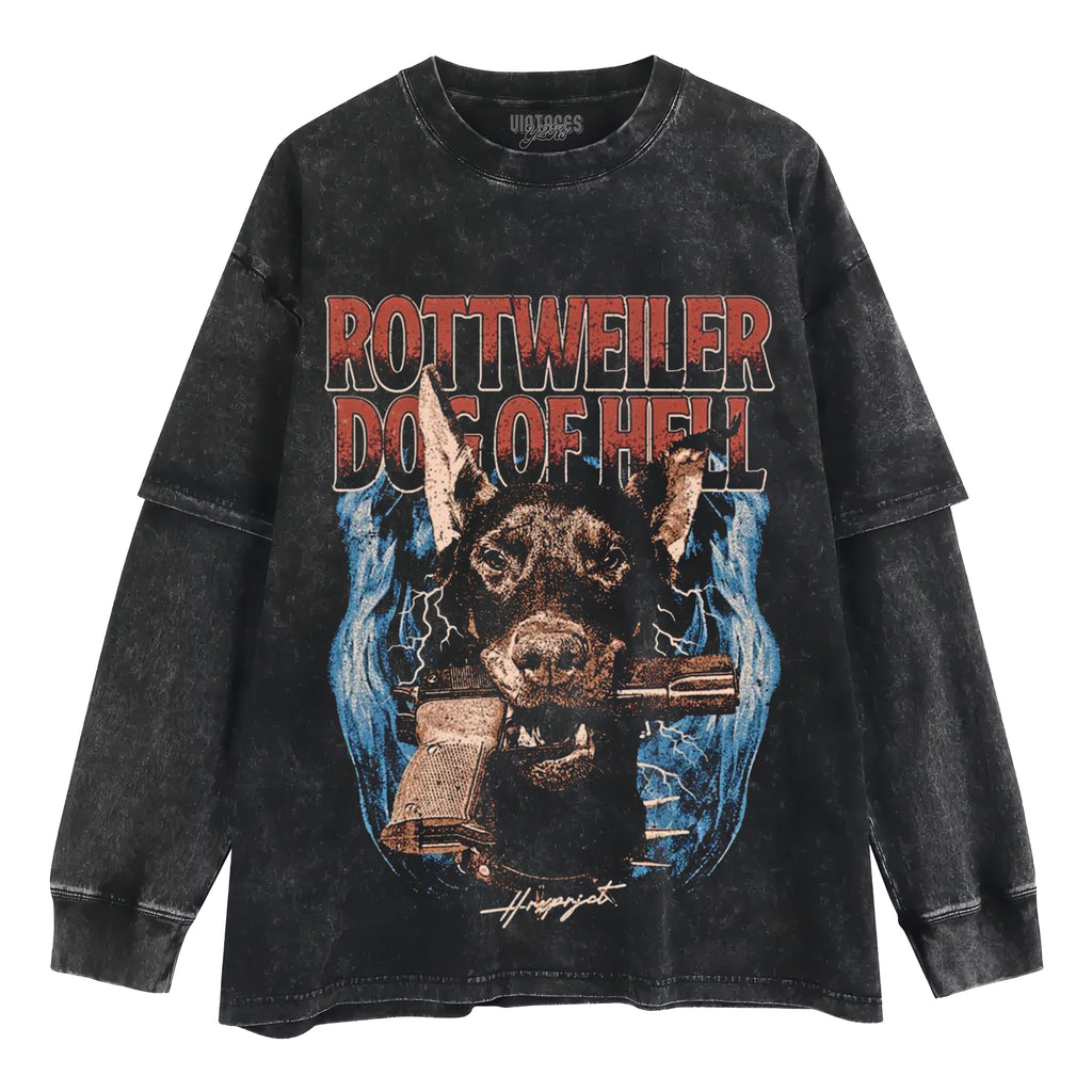 VINTAGE DOBERMAN PINSCHER STREETWEAR V3 TANK TOP & TEE & LONG SLEEVE & LAYERED LS & HOODIE