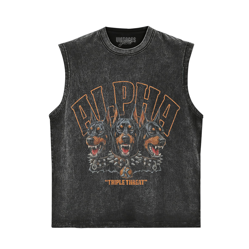 VINTAGE DOBERMAN PINSCHER STREETWEAR V4 TANK TOP & TEE & LONG SLEEVE & LAYERED LS & HOODIE