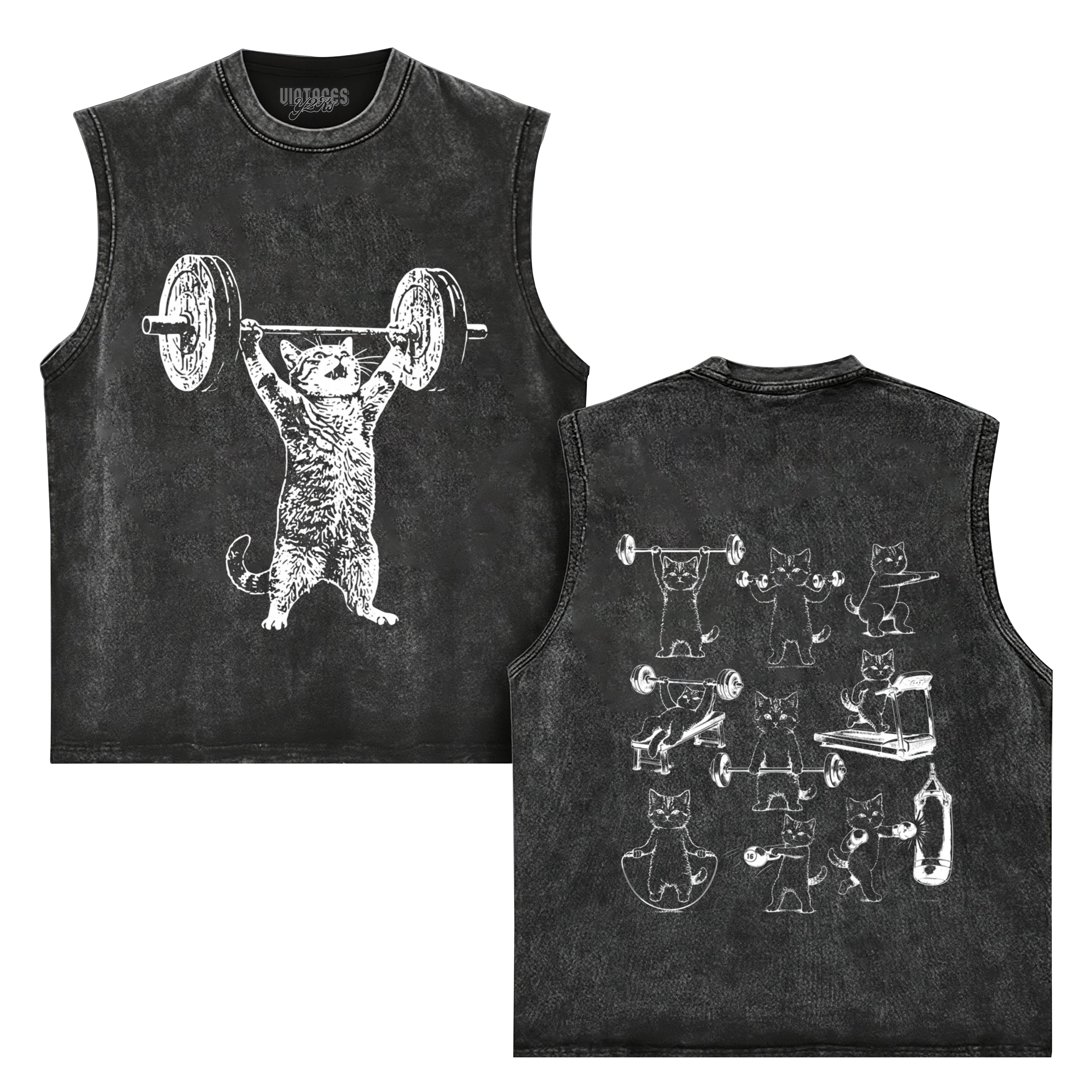 WEIGHT LIFTING GYM CAT V2 TANK TOP