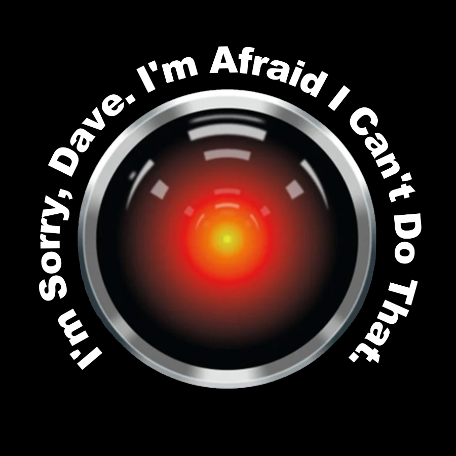 HAL "Sorry, Dave" Quote y T-Shirt