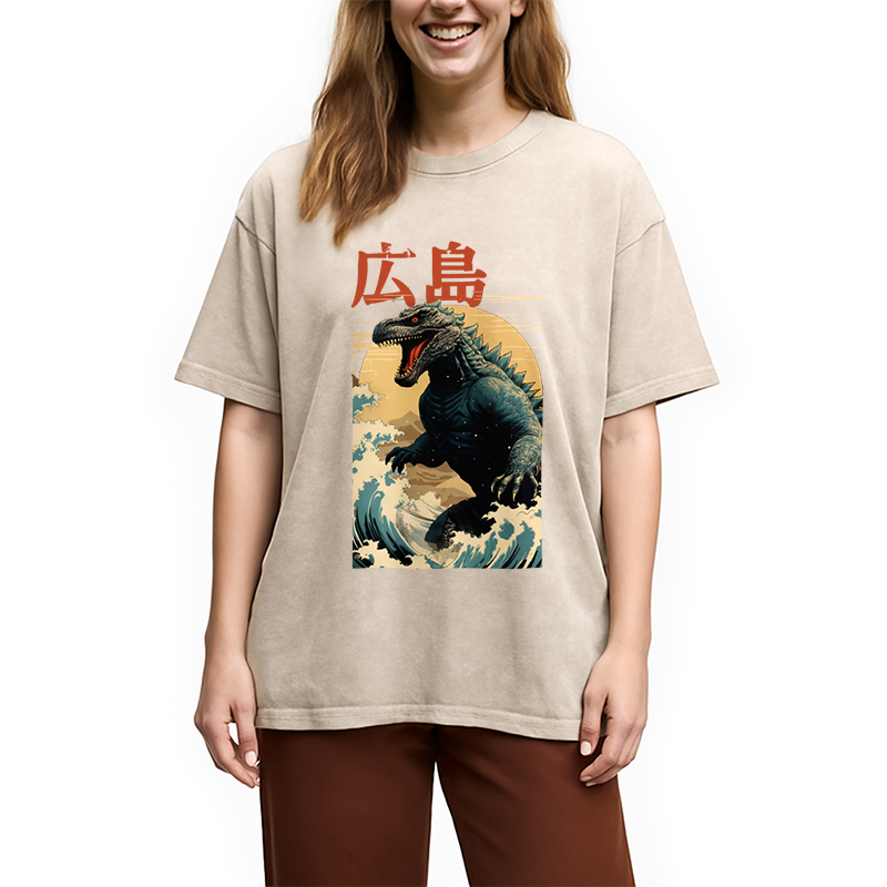 bbb Hiroshima Godzilla Vintage Washed T-Shirt