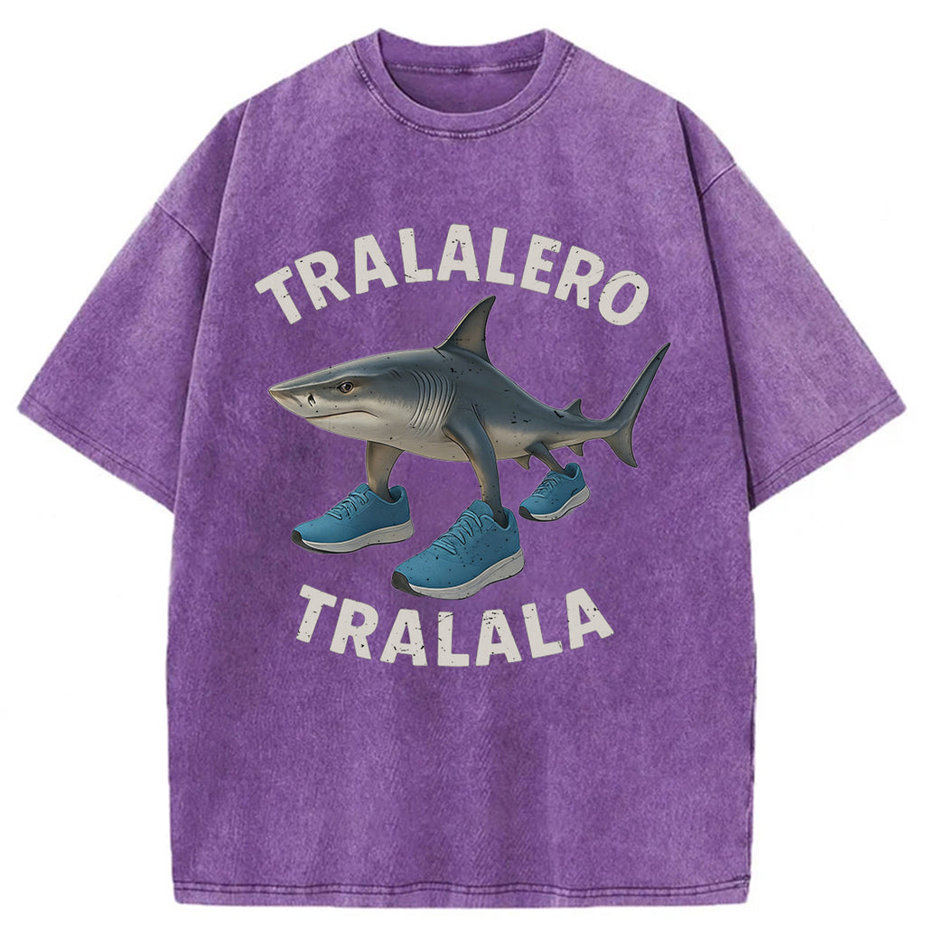 bbb Tralalero Tralala Shark Washed T-shirt
