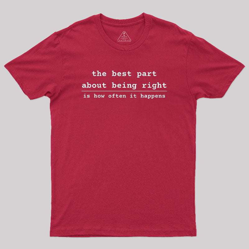Being Right  T-Shirt