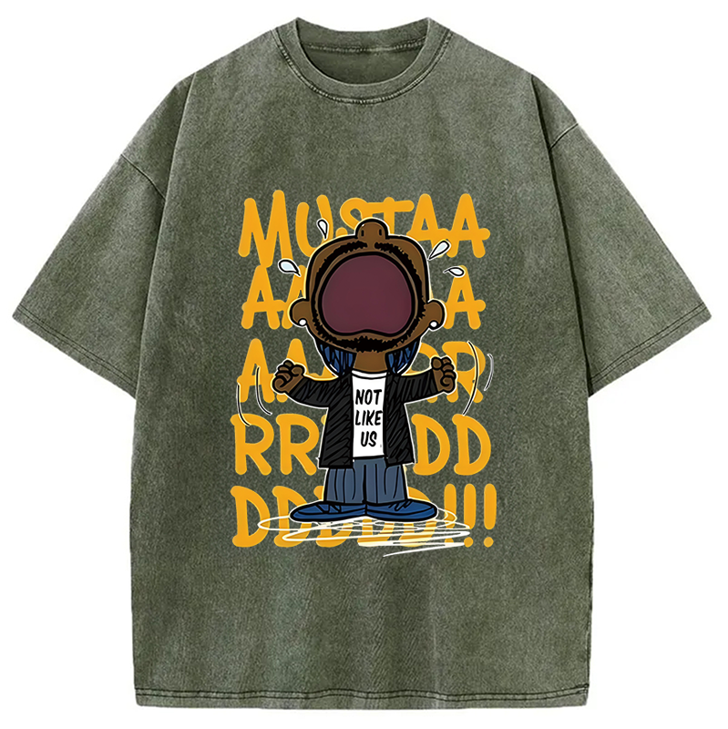 bbb Kendrick Mustard Lamar Rapper Washed T-Shirt