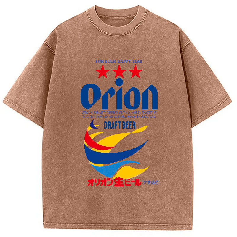 bbb Orion Beer Vintage Japanese Washed T-Shirt