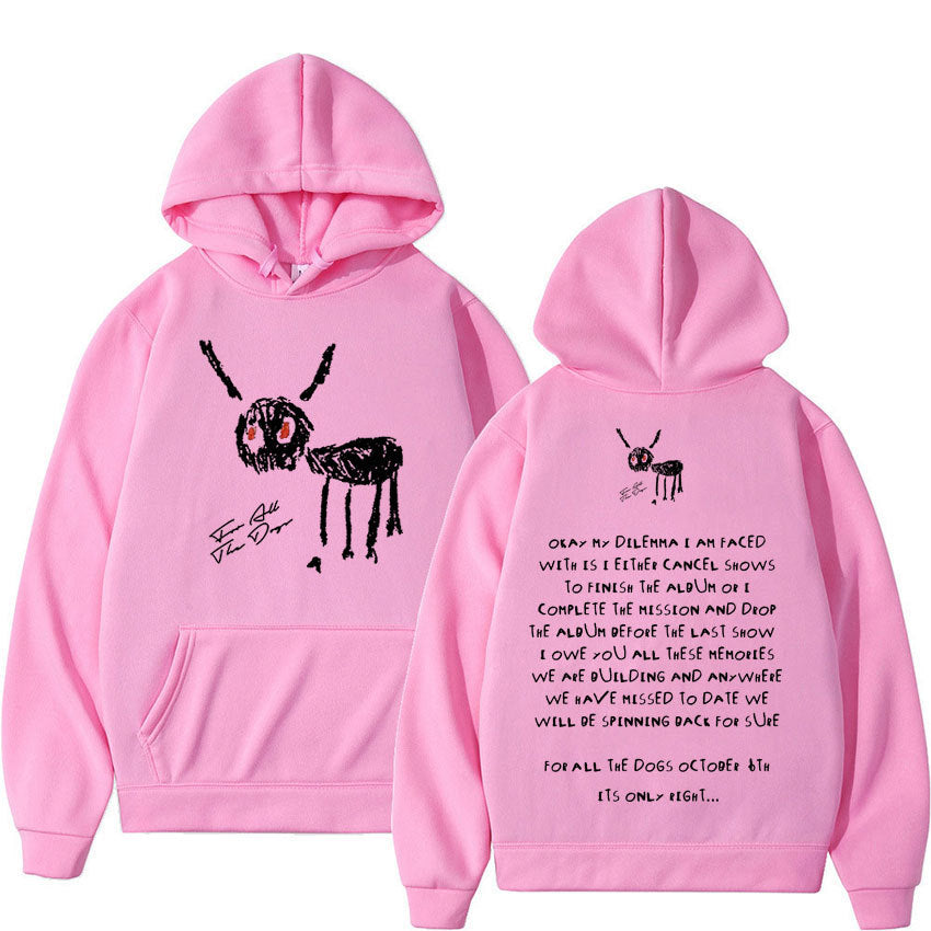 Oversized Men's Hoodie - Relaxed Spandex Blend, Streetwear