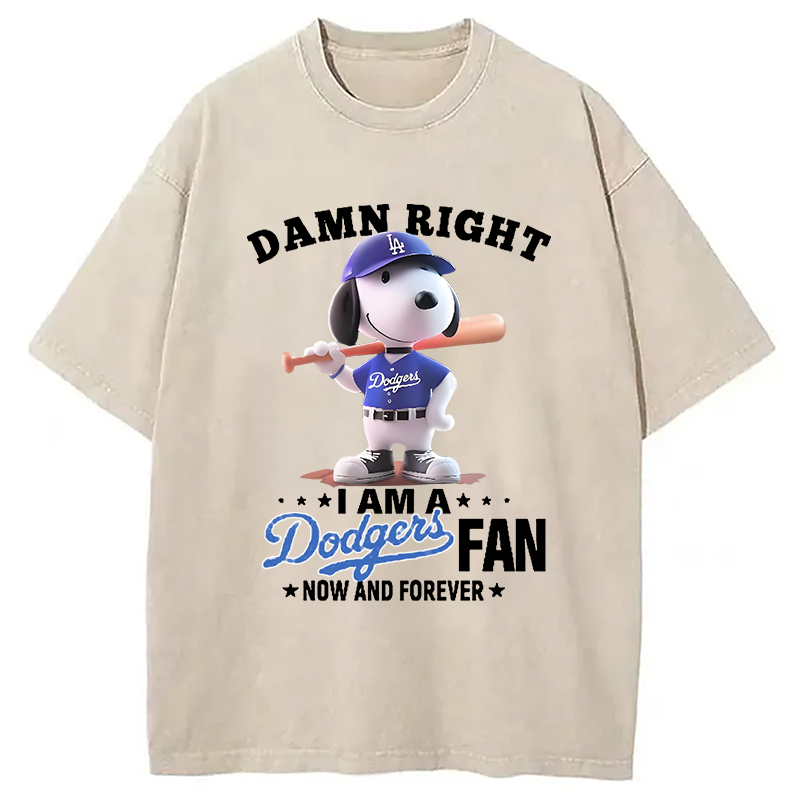 bbb Dodgers Baseball Vintage Washed T-Shirt