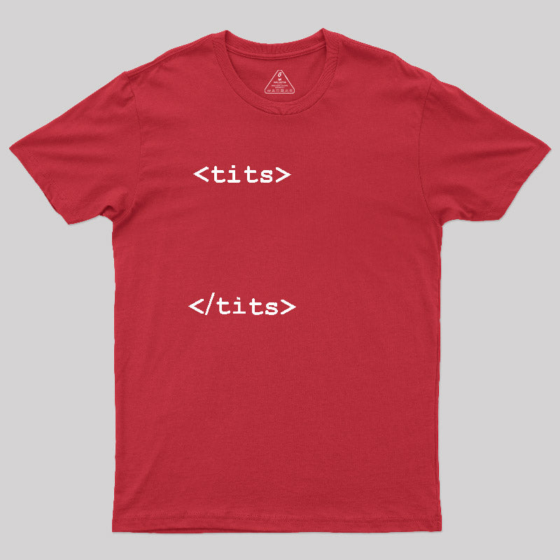 HTML Boobs Tag  T-Shirt