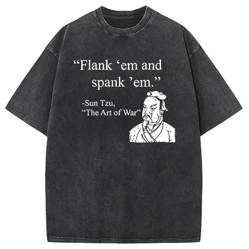 bbb The Art Of War Funny Washed T-Shirt