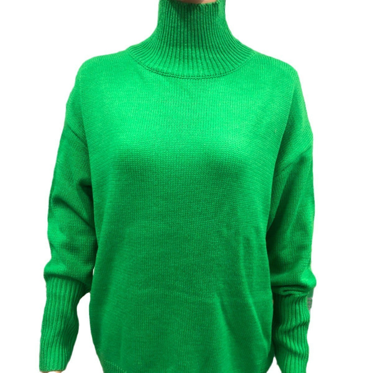 Soft Cozy Women Turtleneck Sweater - Oversized Pullover