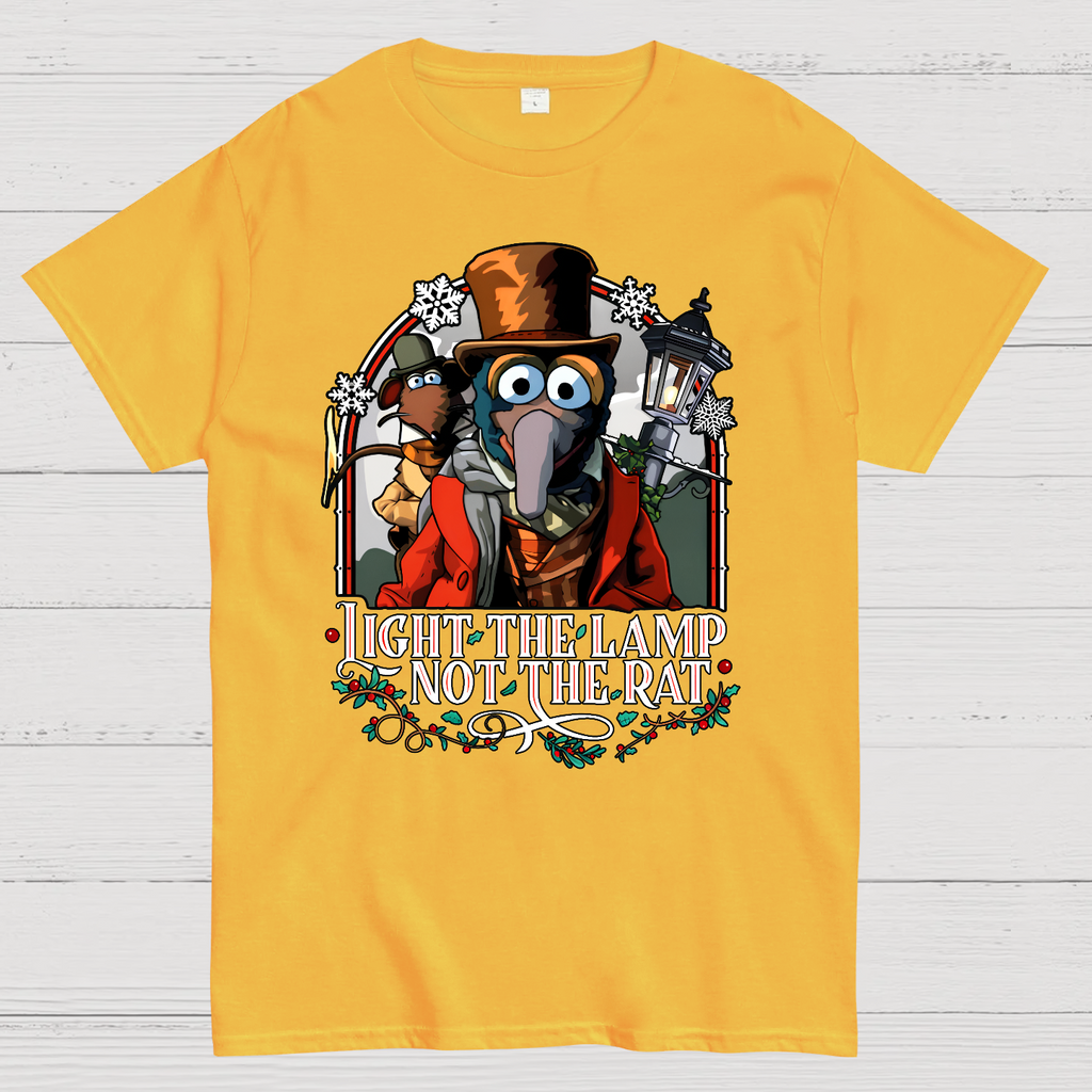 Muppet Christmas Carol - Light the Lamp Not the Rat Magnet  T-Shirt