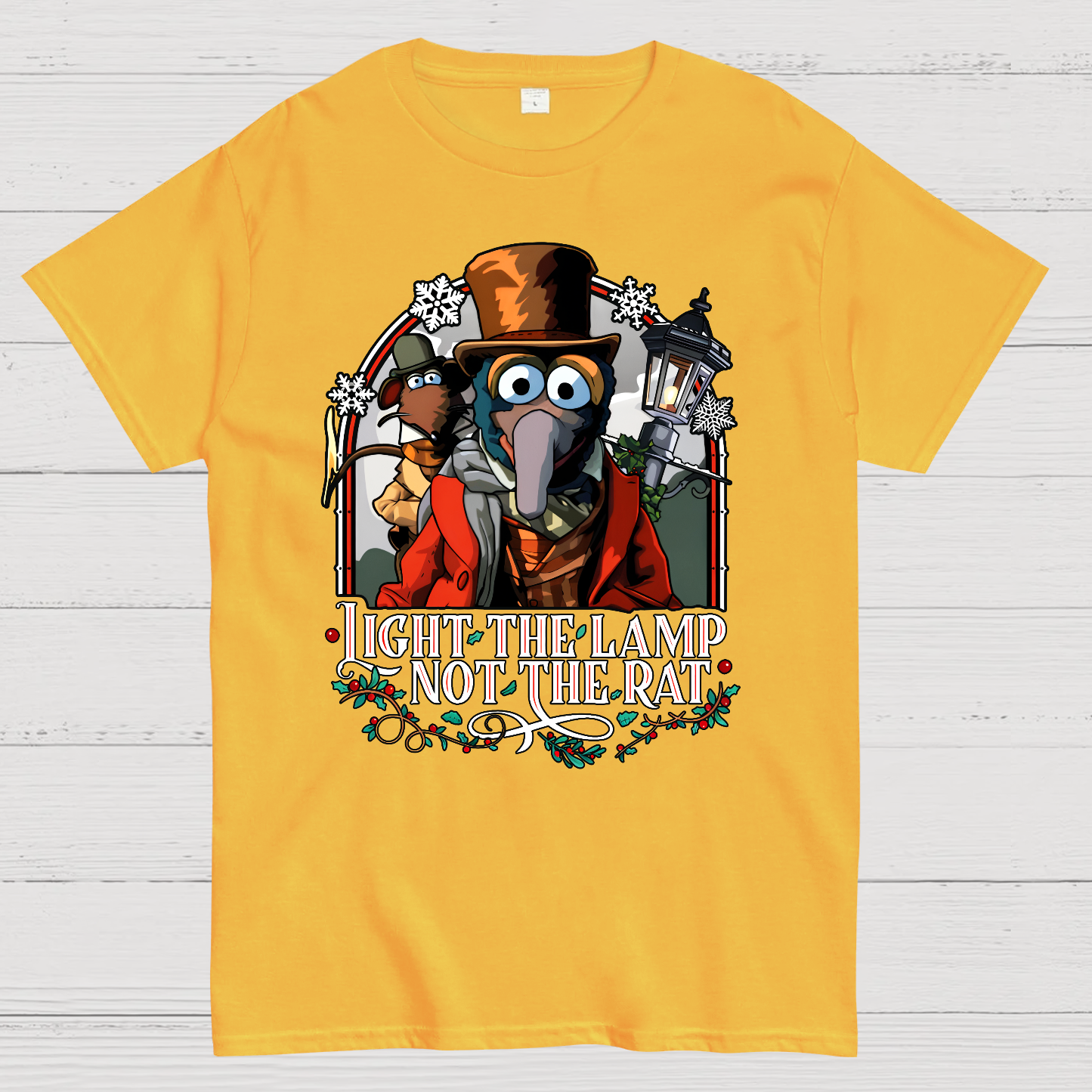 Muppet Christmas Carol - Light the Lamp Not the Rat Magnet  T-Shirt