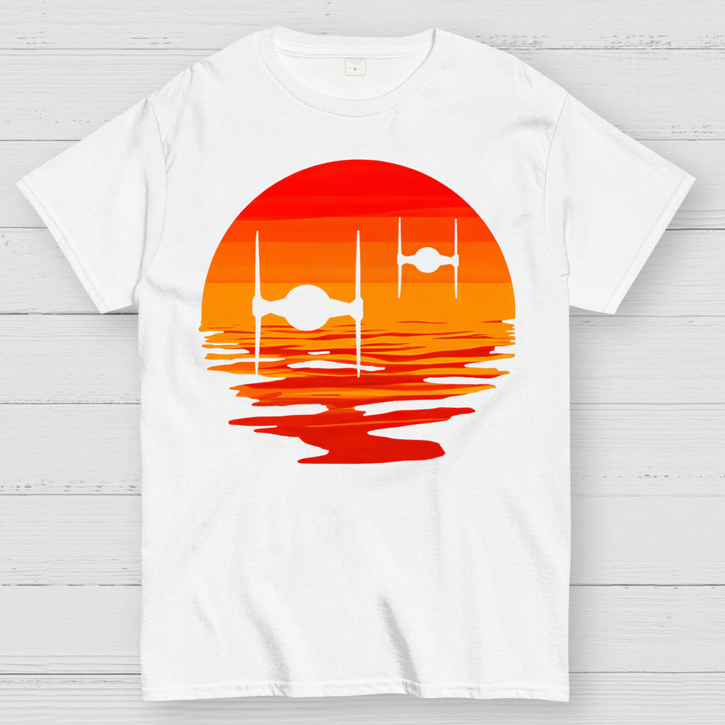 Tie Fighter Sunset  T-Shirt