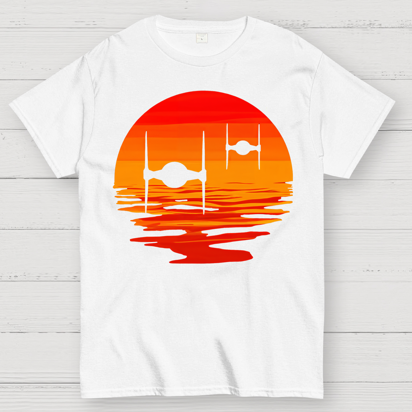 Tie Fighter Sunset  T-Shirt