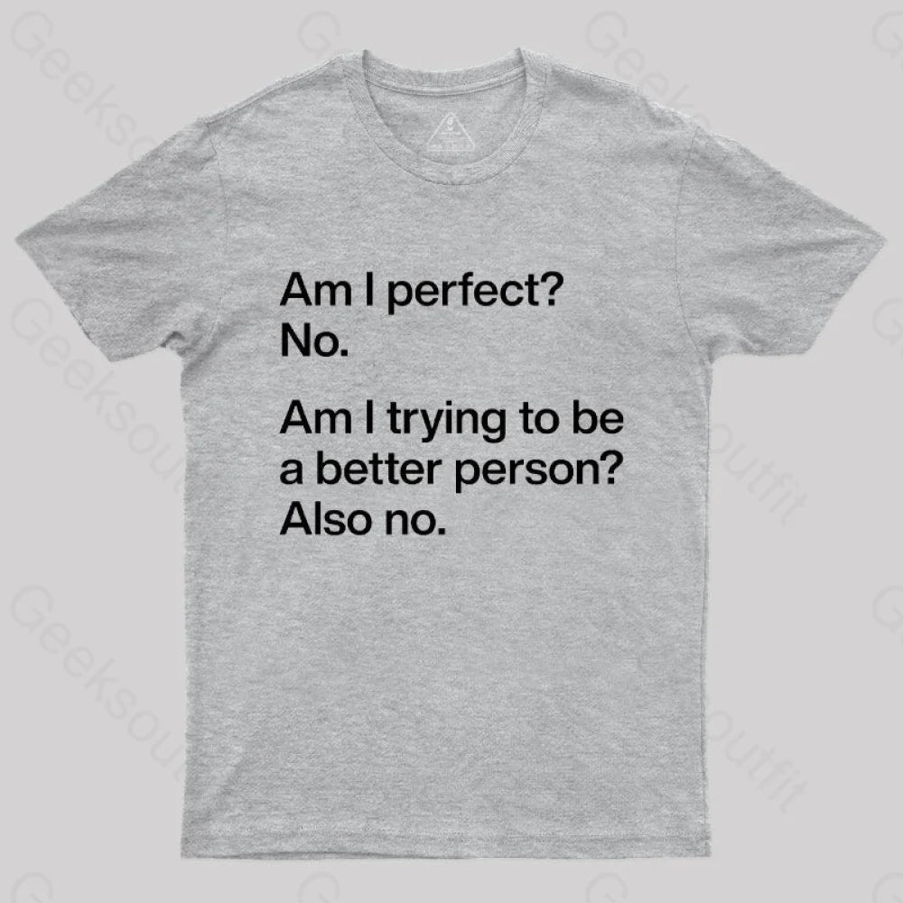 Am I Perfect No  T-Shirt