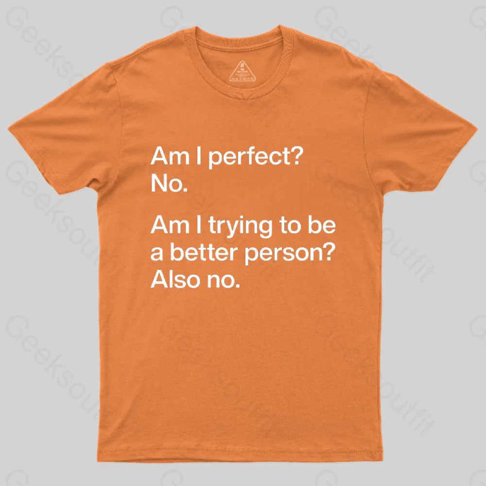Am I Perfect No  T-Shirt