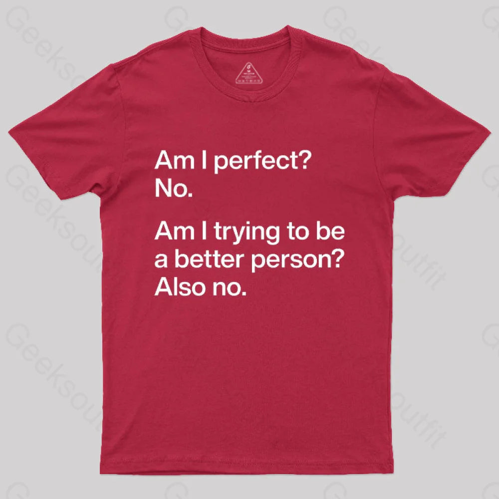 Am I Perfect No  T-Shirt