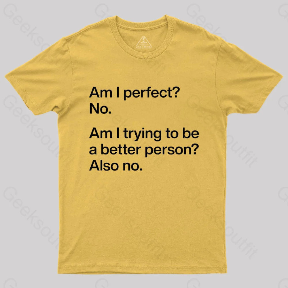 Am I Perfect No  T-Shirt