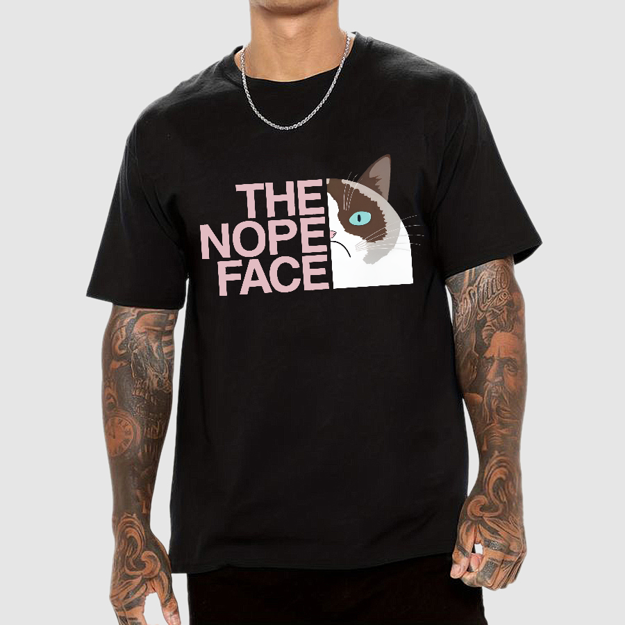 The nope face funny cat  T-Shirt