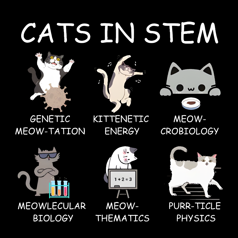 Cats in STEM  T-Shirt