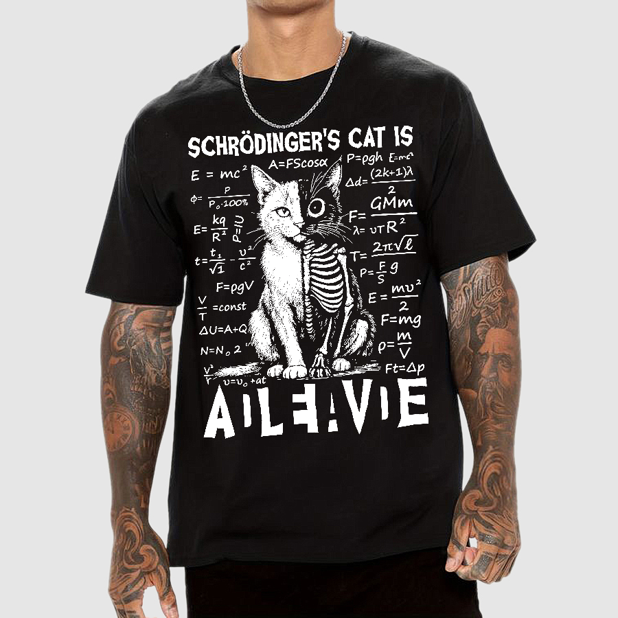 Schrödinger's Cat Dead And Alive  T-Shirt