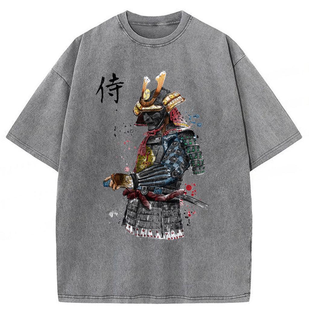 bbb Samurai Watercolor Washed T-shirt