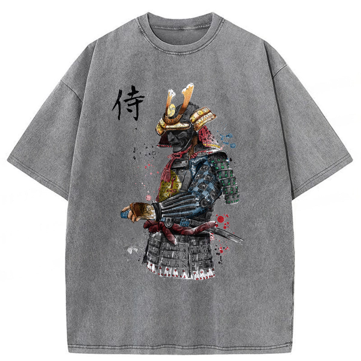bbb Samurai Watercolor Washed T-shirt