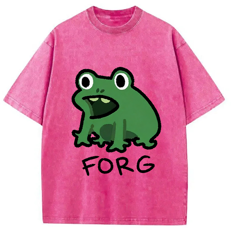 bbb Funny Forg Japanese Washed T-Shirt