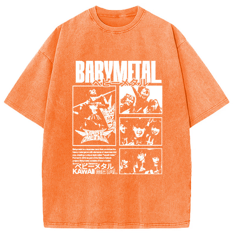 bbb BABYMETAL Merch Washed T-Shirt