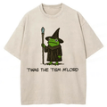 bbb Twas The Tism Frog Wizard Washed T-shirt