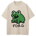 bbb Funny Forg Japanese Washed T-Shirt