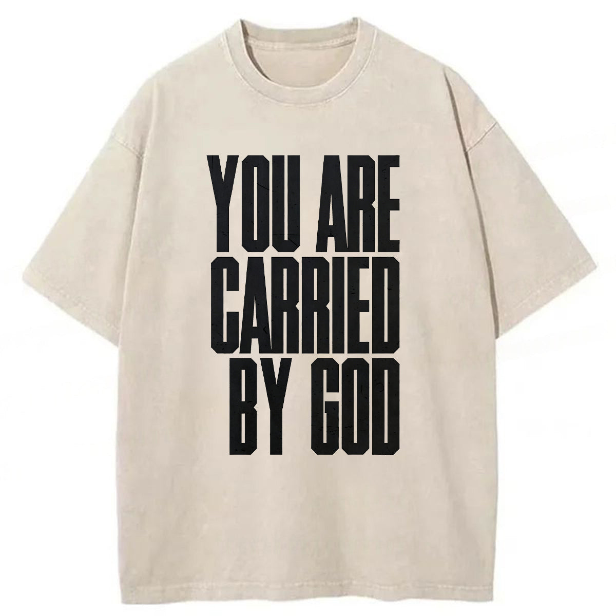bbb YOU ARE CARRIED BY GOD Washed T-shirt