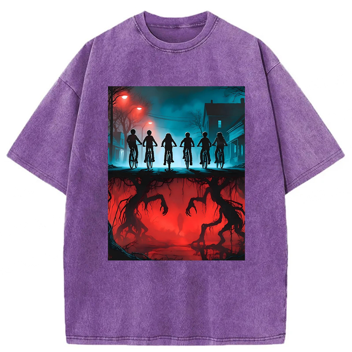 bbb Upside Down Ride Retro Stranger Washed T-shirt