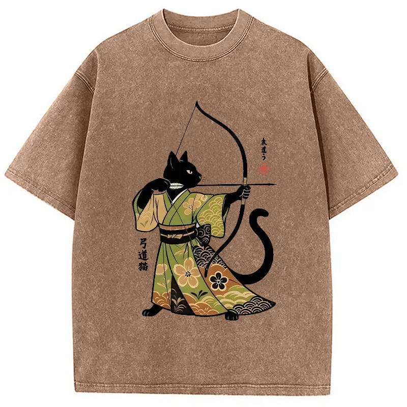 bbb Japan Cat Archery Washed T-Shirt
