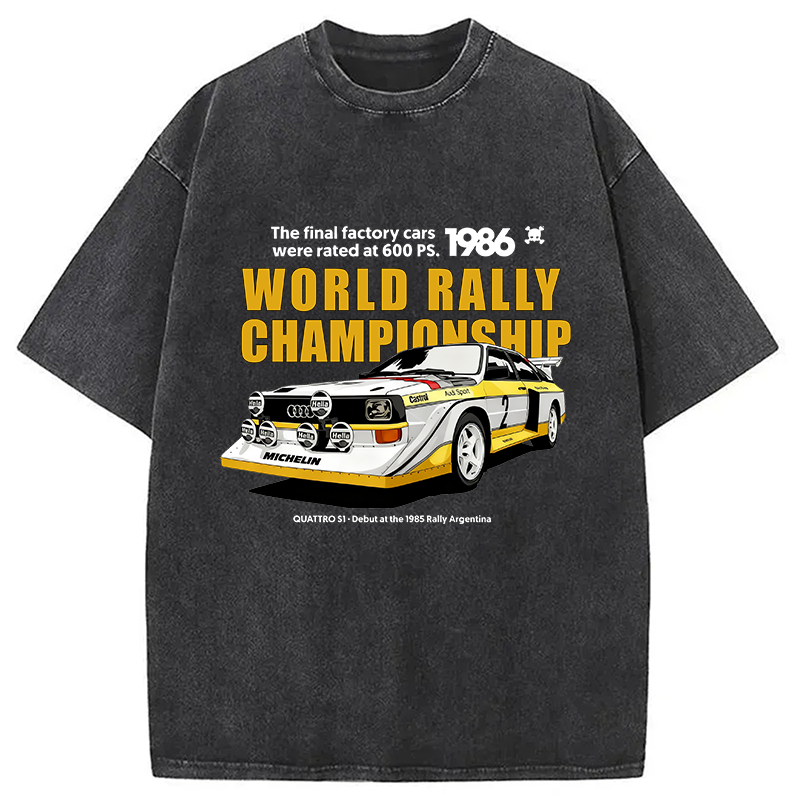 bbb 1986 World Rally Championship Washed T-Shirt