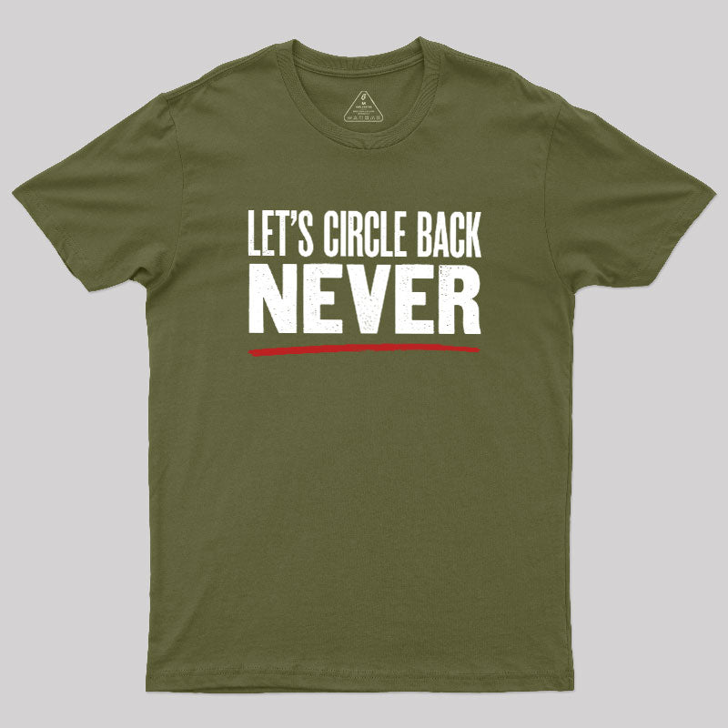 Let's Circle Back Never  T-Shirt