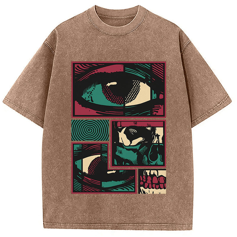 bbb Facial Fragments Washed T-Shirt
