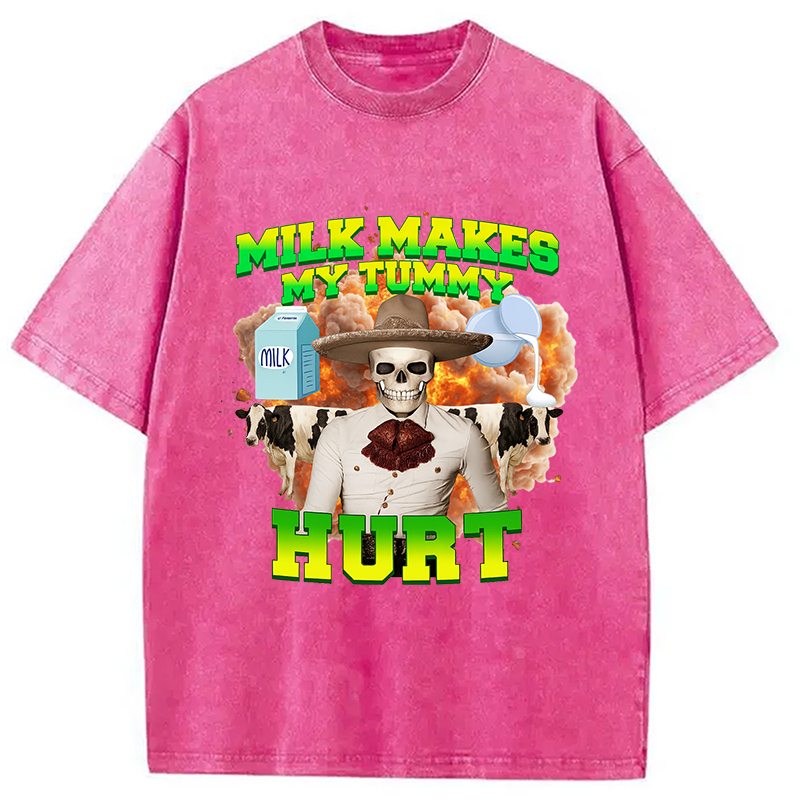 bbb Lactose Intolerance Meme Washed T-Shirt