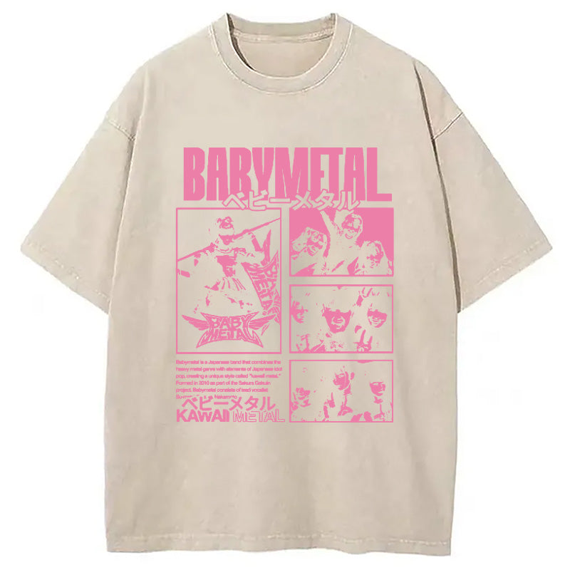 bbb BABYMETAL Merch Washed T-Shirt