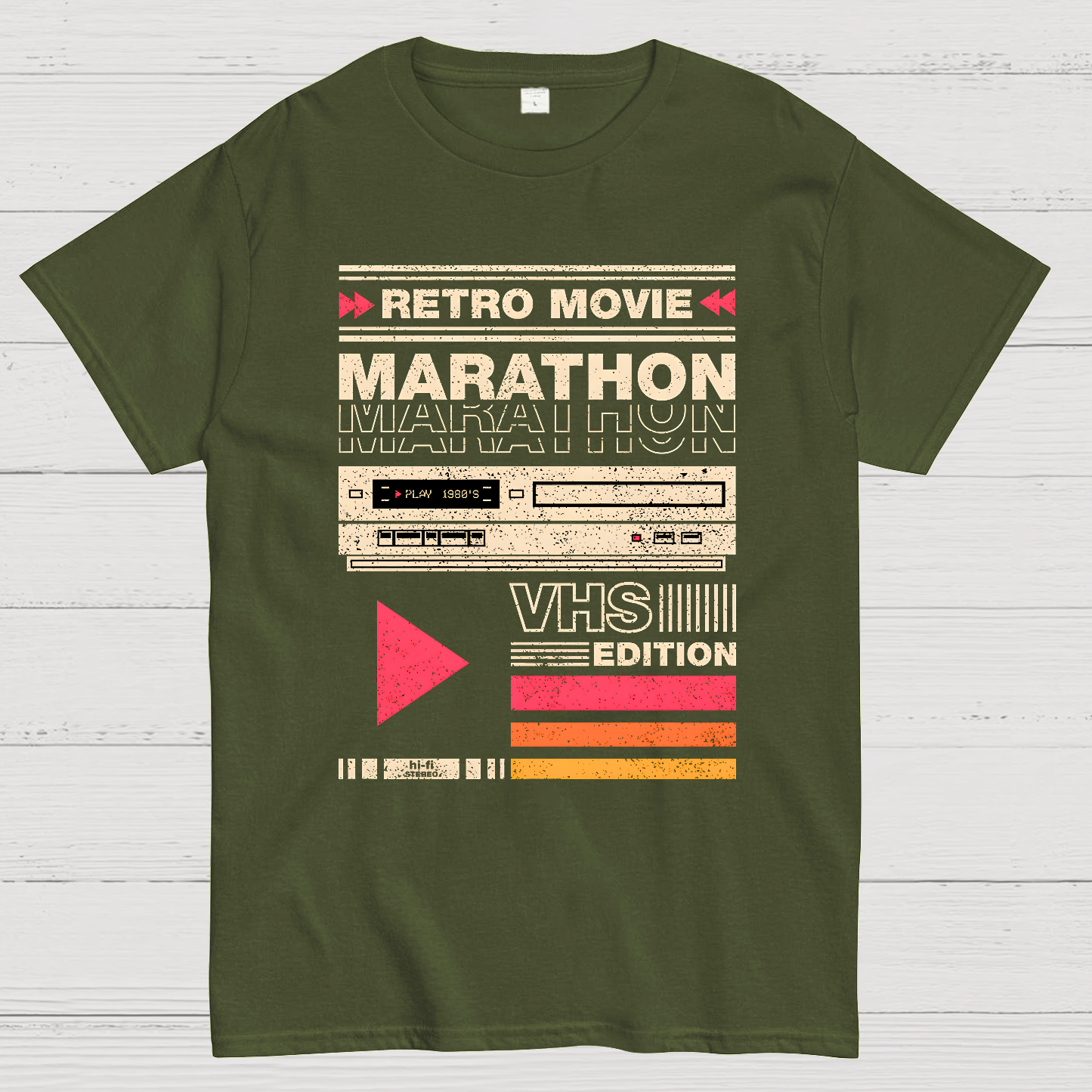 Retro Movie Marathon VHS Edition  T-Shirt