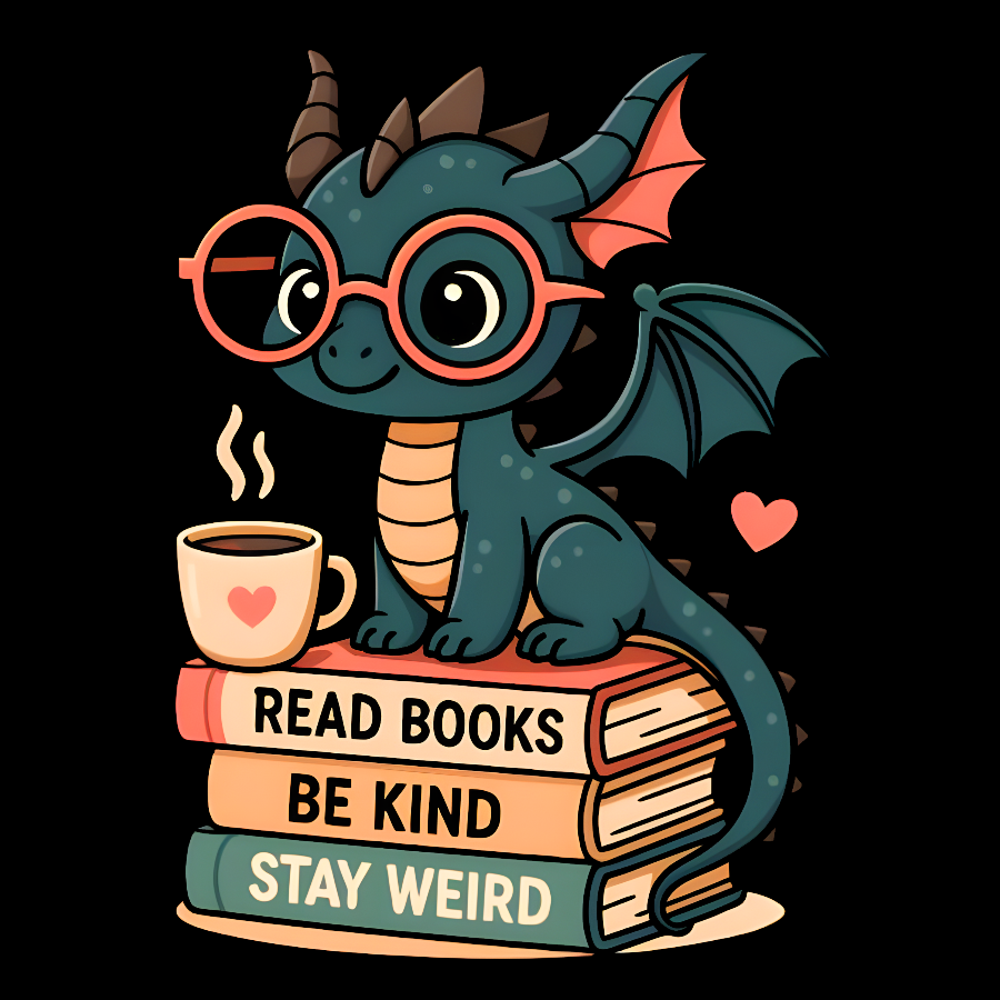 Dragons and Books - Kind and Weird  T-Shirt
