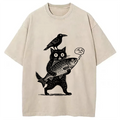 bbb Black Animals Washed T-Shirt