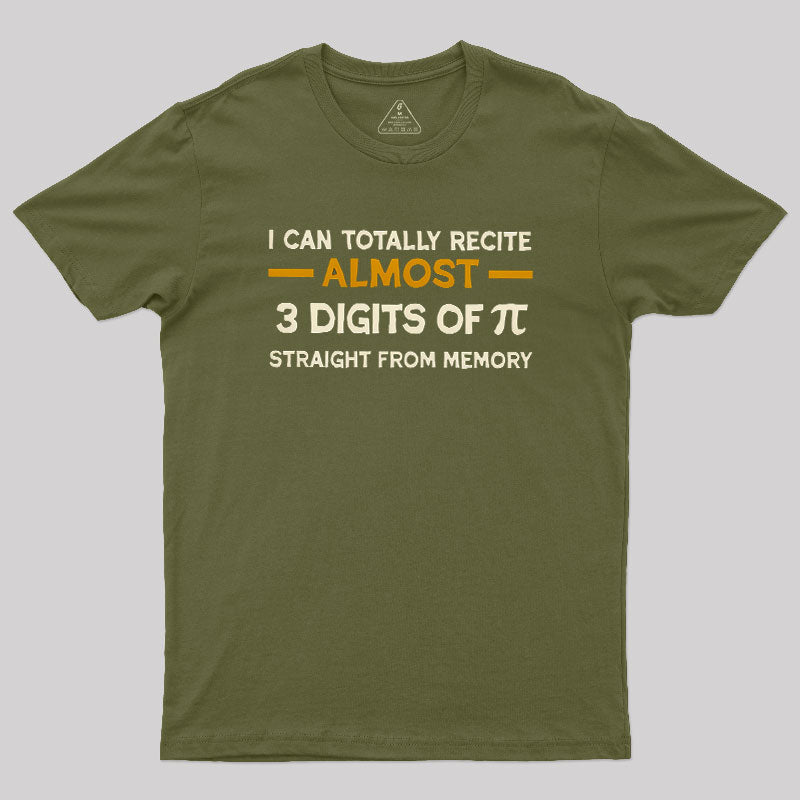 3 Digits Of Pi  T-Shirt