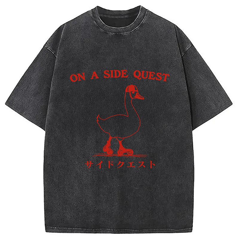 bbb On a Side Quest Goose Washed T-Shirt