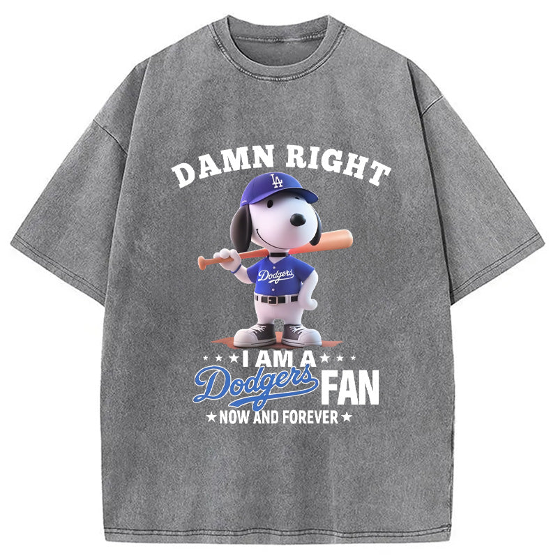 bbb Dodgers Baseball Vintage Washed T-Shirt