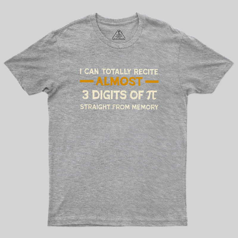 3 Digits Of Pi  T-Shirt