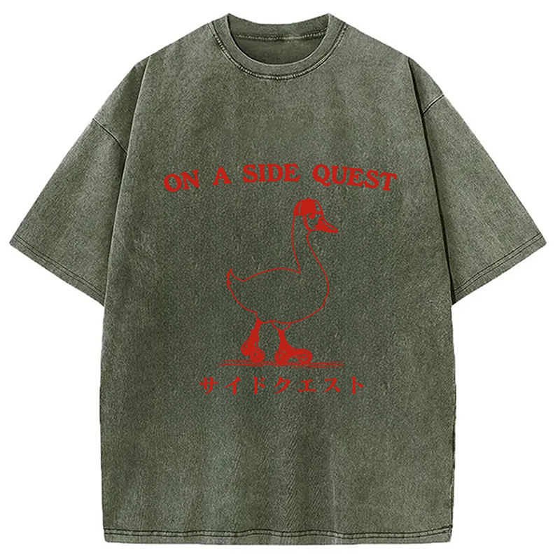 bbb On a Side Quest Goose Washed T-Shirt