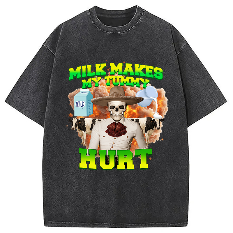 bbb Lactose Intolerance Meme Washed T-Shirt