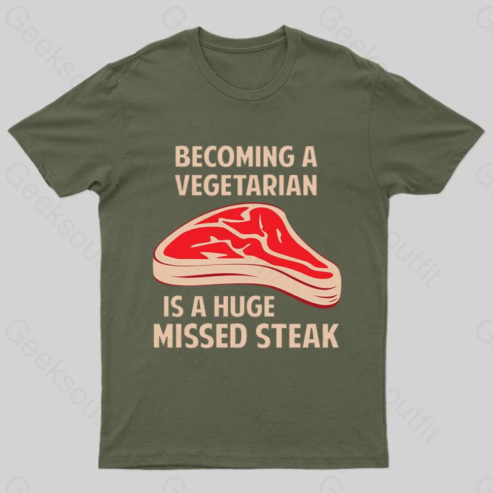 Becoming A Vegetarian  T-Shirt